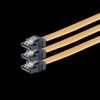78246-0.5-Y-3 Pack of 3 50-cm serial ATA cables, straight with metal spring
