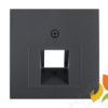 BERKER B.KWADRAT Płytka czołowa do gniazda komputerowe pojedyncze UAE antracyt mat 14071606 HAGER