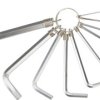 Klucze hex na kółku 1,5-10 mm stal CrV (zestaw 10 szt.) 35D954