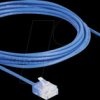 80798 RJ45 Network Cable Cat.6 UTP Ultra Slim 3 m blue with short plug