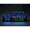 Wyświetlacz matrycowy LED RGB 64x32 (4 mm) - Waveshare 22101