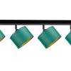 Spot Nowoczesny Abażur 4Xe27 Flow Green