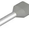 Insulated wire end ferrule, 2.5 mm², 21 mm/12 mm long, gray, 9005150000