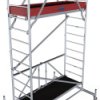 Krause 942128 FahrGerüst aluminium Składana rama mobilne, składany Maksymalna wysokość robocza: 4.80 m srebrny 111 kg