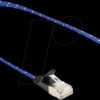 80381 RJ45 flat ribbon network cable Cat.6A U/FTP 0.3 m blue