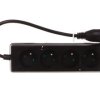 Przedłużacz do UPS 4-gniazda z/u 10A /H05VV-F 3x1 0,3m/ z wtykiem IEC C14 PS-PCU 470