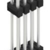 Pin header, 8 pole, pitch 2.54 mm, straight, black, 10057416