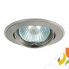 Oczko halogenowe, oprawa sufitowa punktowa ruchoma BASK CTC-5515-SN/N 12V 50W MR16 GX5.3 satynowy nikiel/nikiel 02806 KANLUX