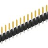 Pin header, 15 pole, pitch 2.54 mm, straight, black, 10046148