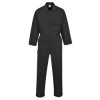 Coverall Black Polycotton Reg Leg - Larg