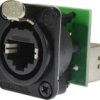 Neutrik Gniazdo Tablicowe Panelowe Rj45 8P8c Kat.5E Łącznik Sieciowy Ne8fdp-B