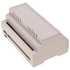ABS DIN rail enclosure, (L x W x H) 89.65 x 138.55 x 62.6 mm, light gray (RAL 7035), BYB-3-90H0086