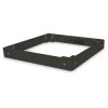 Enclosure base, sheet steel, (L x W x H) 800 x 800 x 100 mm, black, for Unique & Dynamic Basic network cabinets, DN-19 PLINT