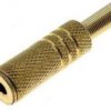 GJM3.5-SK-AU Gniazdo JACK 3.5 stereo na kabel złocone
