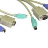 Kabel Kvm, Dł. 300Mm - Męskie Złącze Kvm, Męskie Złącze Ps2 - Męskie Złącze...