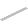 Extruded heatsink, (L x W x H) 1000 x 100 x 10 mm, 3.7 to 1.02 K/W, natural aluminum, SK 546 1000 AL