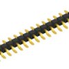 Pin header, 20 pole, pitch 2.54 mm, straight, black, 10080390