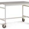 Manuflex BB4034.6011 Manuflex BB4034.6011 Manuflex BB4034.6011 Stół podawczy podstawa mobilna 1250x600x850 mm, płyta met