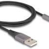 Kabel do transmisji danych i ładowania DeLOCK USB typu A do Lightning do iPhone'a, iPada, iPoda kątowy z funkcją podstaw