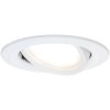 Paulmann 93876 Coin Slim LED Recessed Light 6W Matt White Dimmable