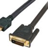 Adapter cable, 2 m, black, HDMI plug type A, straight to DVI-D Dual Link (24+1) plug, straight, K5432SW.2