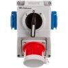 Zestaw C32-48.2N przełącznik L-0-P + wtyk 32A 3P+N+Z/2x32A 2P+Z IP44 974032