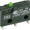 Mikroprzełącznik DB3C-A1AA 250 V/AC 0.1 A 1 x wł/(wł) ZF chwilowy 1 szt.