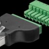 76736 Terminal Block 8-pin > RJ45 male (8P8C)
