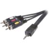 SpeaKa Professional SP-7869876 Audio Cable Black 1.5m