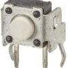 Klosz do przycisku dotykowego SPST 50 mA przy 12 V DC 3.85mm 1.3mm Przewlekany