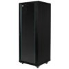 Szafa Stojąca Rack 19 18U 600X800mm Drzwi Szklane Czarna (Złożona) Neku Flr...