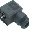 Valve connector, DIN shape A, 3 pole + PE, 250 V, 0.34-1.5 mm², 43 1706 002 04