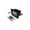 Halogen LED 10W RGB RF BLACK z pilotem radiowym,reflektor/naświetlacz