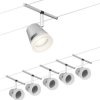 Podstawowy system kablowy Paulmann WireDC Set Cone GU5.3 chrom (matowy), chrom