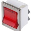 Przełącznik kołyskowy Wł.-wył. podświetlany 16 A DPST Czerwony IP40 Arcolectric (Bulgin) Ltd