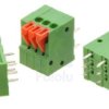 Pololu Screwless Terminal Block: 3-Pin, 0.1″ Pitch, Side Entry (3-Pack)
