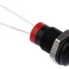 Lampka kontrolna do montażu panelowego 2V dc, czerwona 8mm LED RS PRO