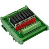 CZH-LABS Slim DIN Rail Mount DC12V Sink/NPN 8 SPST-NO 5A Power Relay Module, APAN3112