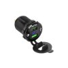Ładowarka - zasilacz 5V/3A montażowy 12/24V 2xUSB QC 3.0 z miernikiem napięcia / PY-CHR0004