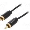 KAB05AU.10 Kabel cinchx1 [RCA] - cinchx1 [RCA] pojedynczy! długość 1.0m złocony