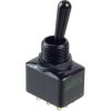 Toggle switch, black, 3 pole, latching, On-On, 4 A/28 VDC, 12156X778