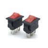 Mini 13.2x8.3 mm 3-pin 3A 250V SPDT ON-ON Rocker Switch KCD11