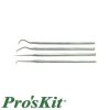 Zestaw narzędziowy 4-częściowy - szpikulce prosty i 3 zagięte Proskit / 1PK-3178