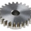 Koło zębate walcowe, moduł: 1, l.zębów: 25, śr. piasty: 14mm, śr. otworu: 6mm, Stal