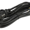 Kabel; zasilający; W-97271-H05RR-F; wtyk sieciowy CEE 7/7 prosty; przewody; 3m; czarny; 3 żyły; 1,50mm2; Metpol; guma; okrągły;