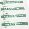 Etykieta samoprzylepna z nadrukiem tekst QA Approved 140 szt. RS PRO Klej