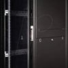 26210162 19-inch server cabinet, 42 U, 1000 mm depth, black Plexiglas