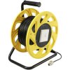 Renkforce RF-5264730 Cable reel Patch Cable Black PUR 60 m CAT 6A S/FTP