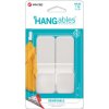 Adhesive hooks, holding force 1 kg, rubber/nylon, white, self-adhesive, VEL-30138-WEU, package with 2 pieces
