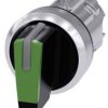 Siemens 3SU10522BM400AA0 3SU1052-2BM40-0AA0 Przełącznik blokada zielony 2 x 45 ° 1 szt.